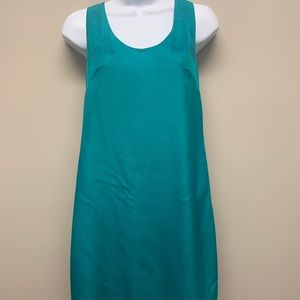 J. Crew Green Twisted Back Dress Factory Size 00